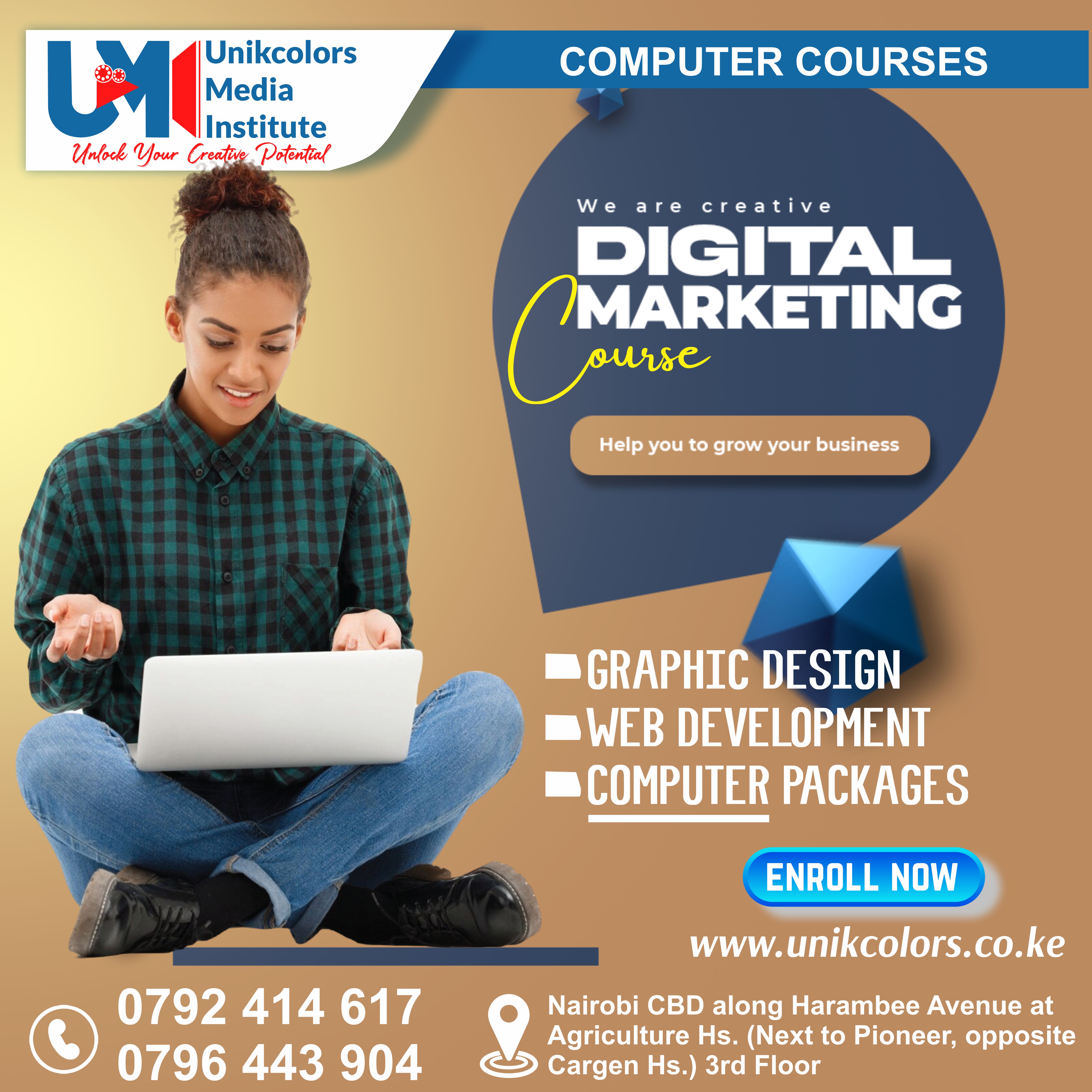 COMPUTER COURSES - DIGITAL MARKETING | GRAPHIC DESIGN | WEB DEVELOPMENT | COMPUTER PACKAGES COURSE